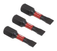 Slotted 4.5mm Impact Power Tool Bits 25mm - 3pc