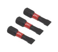Slotted 5.5mm Impact Power Tool Bits 25mm - 3pc