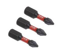 Phillips #1 Impact Power Tool Bits 25mm - 3pc