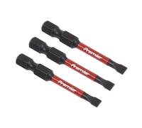 Sealey Ak8226 Premier Slotted Impact Power Tool Bits 4.5 X 50mm 3Pc