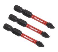 Sealey AK8230 Phillips #2 Impact Power Tool Bits 50Mm - 3Pc