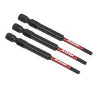 Sealey AK8261 Hex 3mm Impact Power Tool Bits 75mm - 3pc