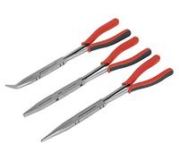 Sealey Ak8580 Double Joint Pliers Set 3Pc Long Reach 335Mm