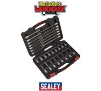 Sealey Hexagon Socket Bit Set AK89000 30 Piece 3/8" Drive
