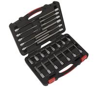 Sealey AK89002 Spline Socket Bit Set 26pc 3/8"Sq Drive - Platinum ...