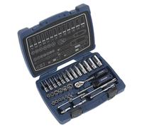 Sealey AK8990 Premier Socket Set 1/4"Sq Drive 33pc