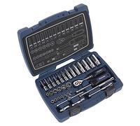 Sealey Ak8990 Socket Set 33Pc 1/4In Sq Drive 6Pt Walldrive Metric