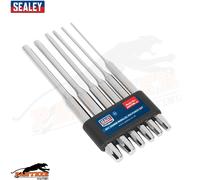 Sealey Parallel Pin Punch Set AK9128L – 6-piece 200mm