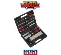 Sealey AK9240 Premier Hammer-Thru Wood Chisel Set 8pc