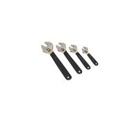 Sealey Adjustable Wrench Set AK9935 Ni-Fe Finish 4pc
