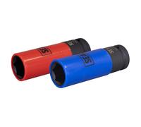 Sealey Alloy Wheel CAP Impact Socket Set 1/2"D 2pc 18.5 and 19.5mm SX01819