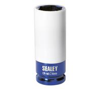 Sealey Alloy Wheel Impact Socket 24mm 1/2"Sq Drive SX03024