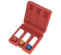 Sealey Alloy Wheel Impact Socket Set 3pc 1/2"Sq Drive SX031