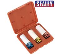 Sealey Alloy Wheel Impact Socket Set 3Pce 1/2" Square Drive Wheel Nut, SX031