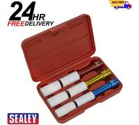 Sealey Alloy Wheel Long Reach Impact Socket Set 3pc 1/2"Sq Drive - SX031D