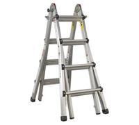 Telescopic Ladder Adjustable Height 4-Way Aluminium - BS EN 131
