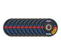 80Git Flap Discs Aluminium Oxide 115mm 22mm Boe - Pack of 10 - FD11580E10