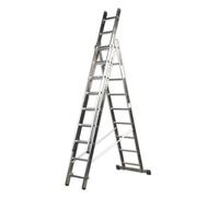 Sealey ACL3 Aluminium Extension Combination Ladder 3X9 En 131