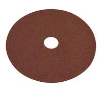 Sealey Aluminium Oxide Fibre Backed Sanding Disc 100mm 40g Pack of 25