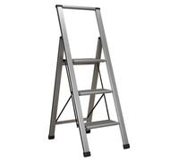 Sealey Aluminium Professional Folding Step Ladder 3-Step 150Kg Capacity Apsl3