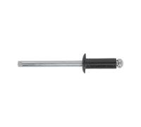 Sealey Aluminium Rivet Black Standard Flange 4.8 x 14mm Pack of 200 - RAB4814S
