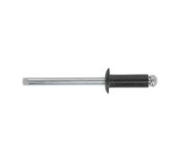 Sealey Aluminium Rivet Black Standard Flange 4.8 x 14mm Pack of 200 - RAB4814S