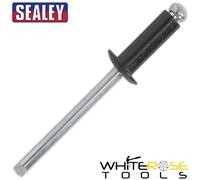Sealey Aluminium Rivet Black Standard Flange 4.8 x 14mm Pack of 200