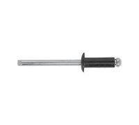 Sealey Aluminium Rivet Black Standard Flange 4.8 x 14mm Pack of 200 - RAB4814S