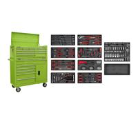 American Pro Tool Chest Combination with 117 PieceTool Kit - Green