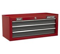 Sealey American PRO® 3 Drawer Mid-Box Tool Chest with Ball-Bearing Slides - Red/Grey - AP22309BB