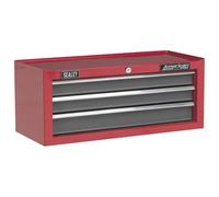 Sealey AP22309BB Mid-Box 3 Drawer With Ball-Bearing Slides - Red/Grey