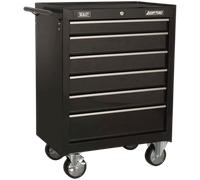 Sealey American Pro 6 Drawer Roller Cabinet Black