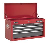 Sealey AP2201BB Topchest 6 Drawer with Ball Bearing Runners - Red/Grey