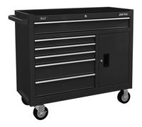 American Pro Rollcab 6 Drawer with Ball Bearing Slides Black