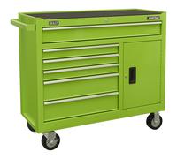 Sealey American Pro 6 Drawer Tool Roller Cabinet Green