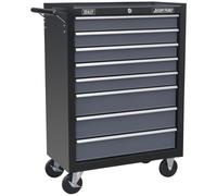Sealey AP3508TB Rollcab 8 Drawer with Ball Bearing Slides - Black/Grey