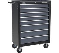Sealey American Pro 8 Drawer Roller Cabinet Black / Grey