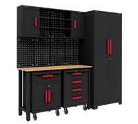 Sealey American Pro Complete Garage Storage System With Mobile Trolley X2 Apms12Op