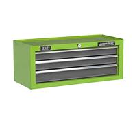 Sealey American PRO Mid-Box Tool Chest AP22309BBHV, 3-Drawer, Ball-Bearing Slides, Green/Grey