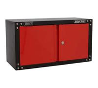 Sealey American Pro Modular 2 Door Wall Cabinet Black / Red