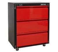 Sealey APMS82 Modular 3 Drawer Cabinet with Worktop 665mm