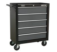 SEALEY - AP2505B Rollcab 5 Drawer with Ball-Bearing Slides - Black/Grey