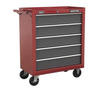 Sealey American PRO® Rollcab 5 Drawer - Red/Grey AP22505BB