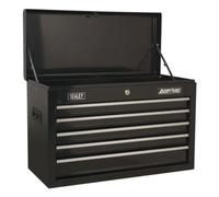 Topchest 5 Drawer with Ball-Bearing Slides - Black