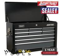 Sealey American PRO® Topchest 9 Drawer - Black/Grey AP2509B
