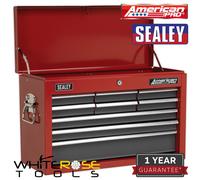 Sealey Ap22509Bb American Pro Topchest 9 Drawer - Red/grey