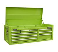 Sealey American Pro Topchest Tool Box 9 Drawer With Ball Bearing Slides Green Ap4109Hv