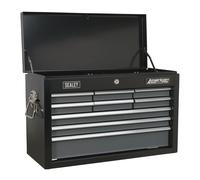 Sealey AP2509B 9 Drawer Topchest with Ball Bearing Runners - Black/Grey