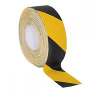 Sealey ANTBY18 Anti-Slip Tape Self-Adhesive Black Yellow 50Mm X 18M