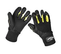 Sealey Worksafe Anti-Vibration Gloves 9142XL - Black/Yellow - XL Pair
